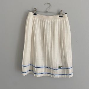 Lacoste Knit Pleated Skirt